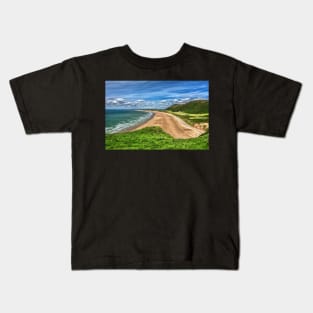 Rhossili Bay On The Gower Peninsula South Wales Kids T-Shirt